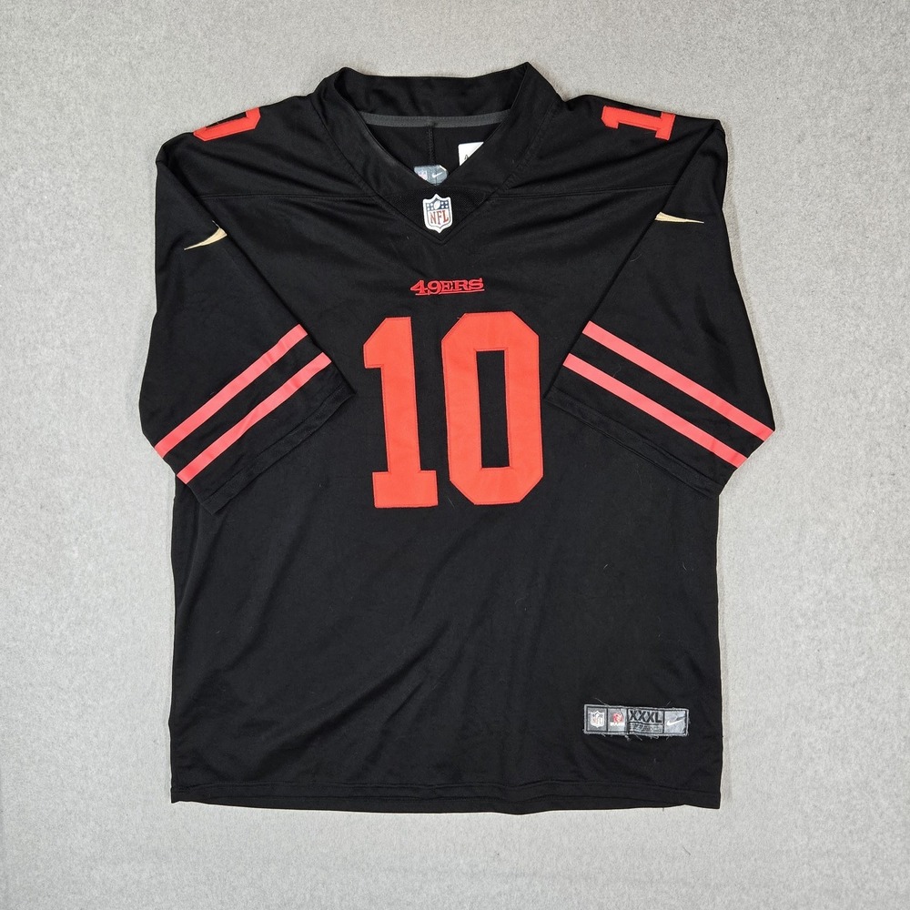 San Francisco 49ers Men Jersey XXXL Black Nike Jimmy Garoppolo 10 Football
